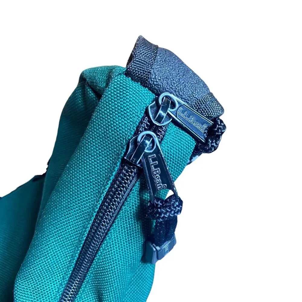 Vintage 90s LL Bean Ameribag Green Crossbody Sling Bag Backpack Green Teardrop